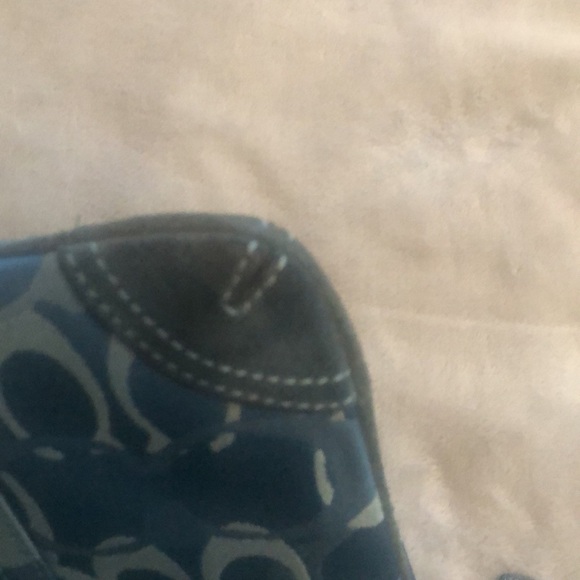 Coach| Mini Crossbody| Adjustable Classic Blue bag logos throughout the purse - Picture 16 of 17